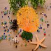 Orange Silicone Fake Coral Aquarium Plant - Decorative Fish Tank Decor - 2