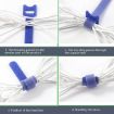 60 PCS T-Shaped Cable Organizer Belt, 20cm Nylon Winder Buckle, Random Color - 7