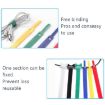 60 PCS T-Shaped Cable Organizer Belt, 30cm Nylon Winder, Random Color - 4