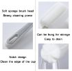 Baby Bottle Vacuum Cup Long Handle Cleaning Brush - White - 4