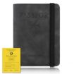 RFID Travel Passport Card Bag - Black Elastic Band Protective Case - 2