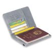 RFID Travel Passport Card Bag - Black Elastic Band Protective Case - 5