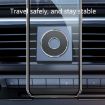 Q6 Black Magnetic Car Phone Holder - Round Dashboard Navigation Bracket - 3