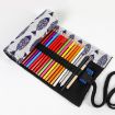 48 Holes Saury Canvas Pen Curtain Color Lead Roller Pen Bag Storage - 5
