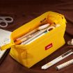 ANGOO Large-Capacity Blue Pencil Case - Simple Boat Shape Stationery Bag - 6
