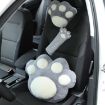 Gray Cat Claw Car Plush Head & Neck Pillow - Decorative Shoulder Pad - 2