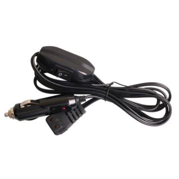 12/24V Car Compressor Refrigerator Power Cord with Switch, 4m Line - 1