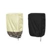 Waterproof 82x93cm Outdoor Deck Chair Cover - 190T Polyester, Black - 2