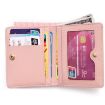 BATSIOE Green Ladies Wallet - Compact Two-Fold Multi-Card Coin Purse - 6