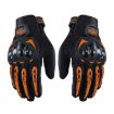Riding Tribe MCS-17 Motorcycle Gloves, Touch Screen, Size L, Orange - 1