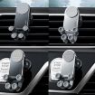 Oatsbasf Car Gravity Metal Bracket for Folding Screen Phones - Black - 2