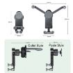 Oatsbasf Car Gravity Metal Bracket for Folding Screen Phones - Black - 3