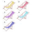1:12 Scale Red Beach Lounge Chair Model - 2 PCS, Foldable Props - 2