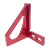 Aluminum Alloy 90 Square Multi-Function Scribing Triangle Ruler - Red - 2