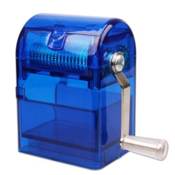 MYQ-053 Blue Hand-cranked Cigarette Grinder & Puller with Drawer - 1