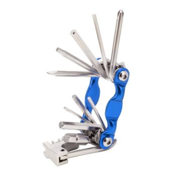 BG-9835D 11-in-1 Bicycle Maintenance Tool with Interception Machine (Blue) - 1