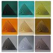 Dark Green 69x39cm Folding Fan Photo Props Cardboard Background (10 Pack) - 2