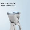 Large Stainless Steel Anti-Fly Nail Knife - Silver, Wide Opening - 6