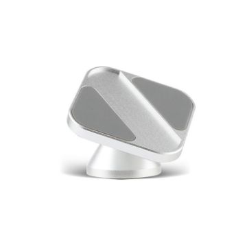 Silver Aluminum Alloy Car Mobile Phone Bracket - Portable Folding Frame - 1