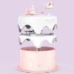M328 Pink Mini Desktop Night Light & Humidifier - Cartoon Cake Design - 2