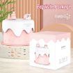 M328 Pink Mini Desktop Night Light & Humidifier - Cartoon Cake Design - 7