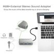 MB-103 USB 3.1 HUB + 7.1 Voice Changer Sound Card for PS5/PS4, 1.2m Cable - 5