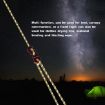 Luminous Tent Wind Rope with S Buckle - 4m x 6 Rolls, Black - 3