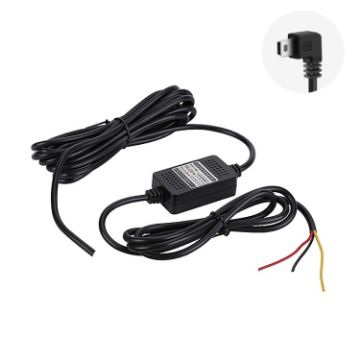 H516 Step-down Video Car Charger Line, No Fuse, Mini Left Elbow - 1