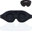 3D Memory Foam Sleeping Eye Mask for Men & Women - No Nose Wings, Blue - 3