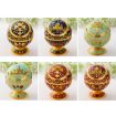 Treasure Rose Metal Globe Ashtray with Lid - Holiday Gift Decor - 2