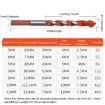 8mm Ceramic Triangle Handle Metal Flashlight Drill Bit - 7