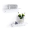 2pcs Set Transparent Speaker & Surveillance Camera Wall Bracket Holder - 4