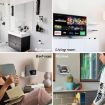 2pcs Set Transparent Speaker & Surveillance Camera Wall Bracket Holder - 6