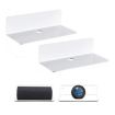 2pcs Set White Speaker Wall Bracket Surveillance Camera Holder - 1