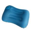 Inflatable U-Shaped Neck Pillow - Milk Silk Blue U018-04 - 1