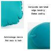 Inflatable U-Shaped Neck Pillow - Milk Silk Blue U018-04 - 5