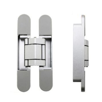 3D Adjustable Cross Hinge Folding Door Concealed Hinge, Sand Silver 40kg - 1