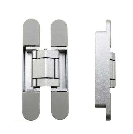 3D Adjustable Cross Hinge Folding Door Concealed Hinge, No. 3 Sand Silver - 1
