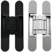 3D Adjustable Cross Hinge Folding Door Concealed Hinge, No. 3 Sand Silver - 3