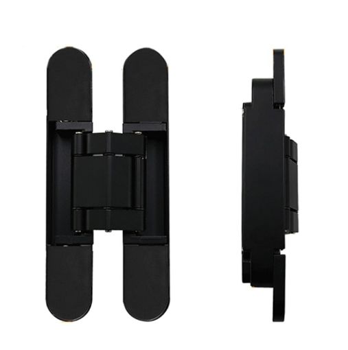 3D Adjustable Cross Hinge Folding Door Concealed Hinge, No. 5 Black 120kg - 1