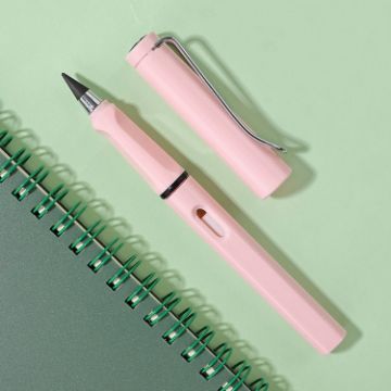 Makaron Pink Erasable HB Pencil Set - 5 PCS No Ink, No Sharpening Needed - 1