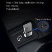 USB 3.0 Female to USB-C Male OTG Adapter 3-Pack with Light (Gold) - 5