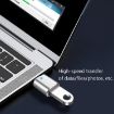 USB 3.0 Female to USB-C Male OTG Adapter 3-Pack with Light (Gold) - 6
