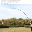 Carbon Fishing Rod, 3.6m Short Section, Positioning Handle, Black - 6