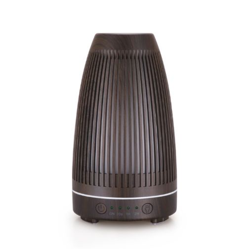 STB-103 Wooden Grain Aroma Diffuser & Humidifier - Colorful Light - 1