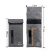FIREDOG CL-104 Brown Zipper Smoke Anti-Clad Mini Tobacco Bag - 3