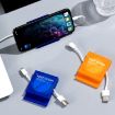 Portable Mobile Phone Data Cable Storage Box Set - Orange & Blue (2-Pack) - 2