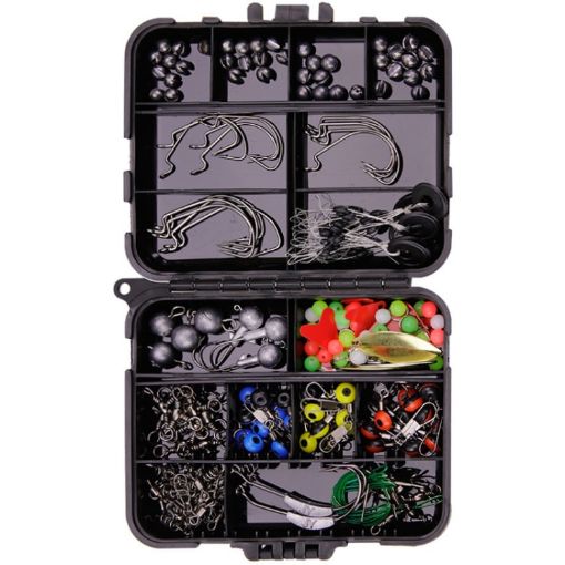 213 PCS Road Squid Hook Accessories Set - 026 Black Box - 1