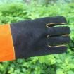 Cut-Proof Leather Welding Gloves JJ-S2011, Free Size, Yellow Black - 5