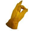 JJ-1004 Outdoor Garden Welding Leather Safety Gloves, Size L, Yellow - 4